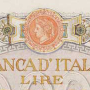 Lire 10.000 “tipo 1948” - Bozzetto di Giovanni Capranesi - Studi per il Recto con decorazione di stile rinascimentale