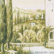 “Serie Uomini Illustri” inizio Anni ’60 - Bozzetto di Lazzaro Lazzarini - Casa di Galileo Galilei